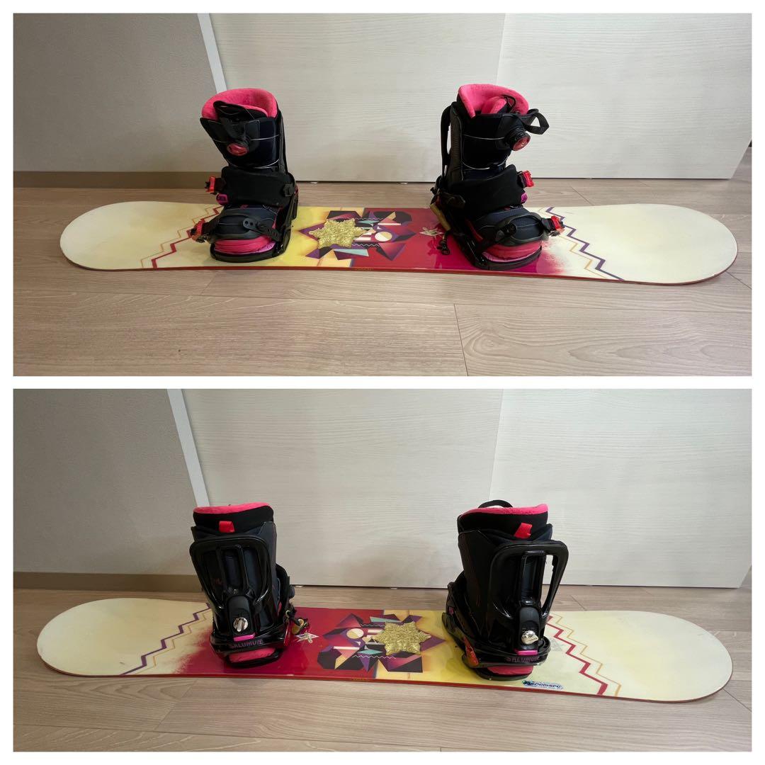 SALOMON サロモン スノーボード セット 135 23cm ケース付き