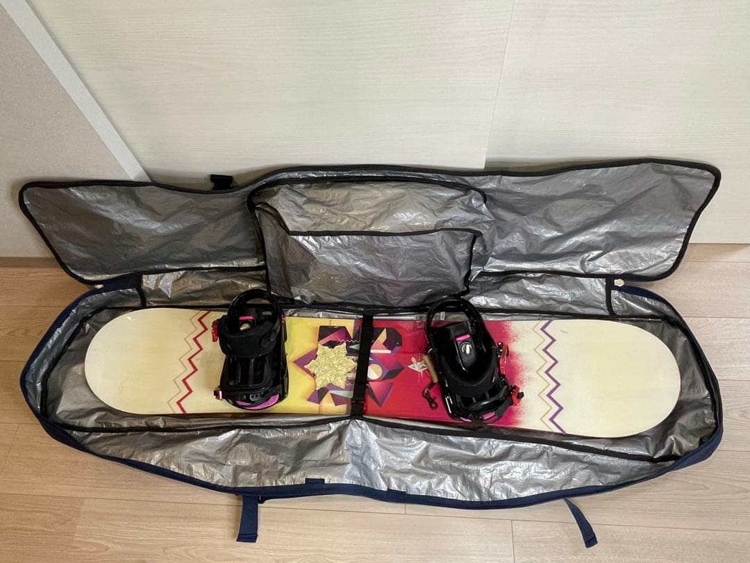 SALOMON サロモン スノーボード セット 135 23cm ケース付き