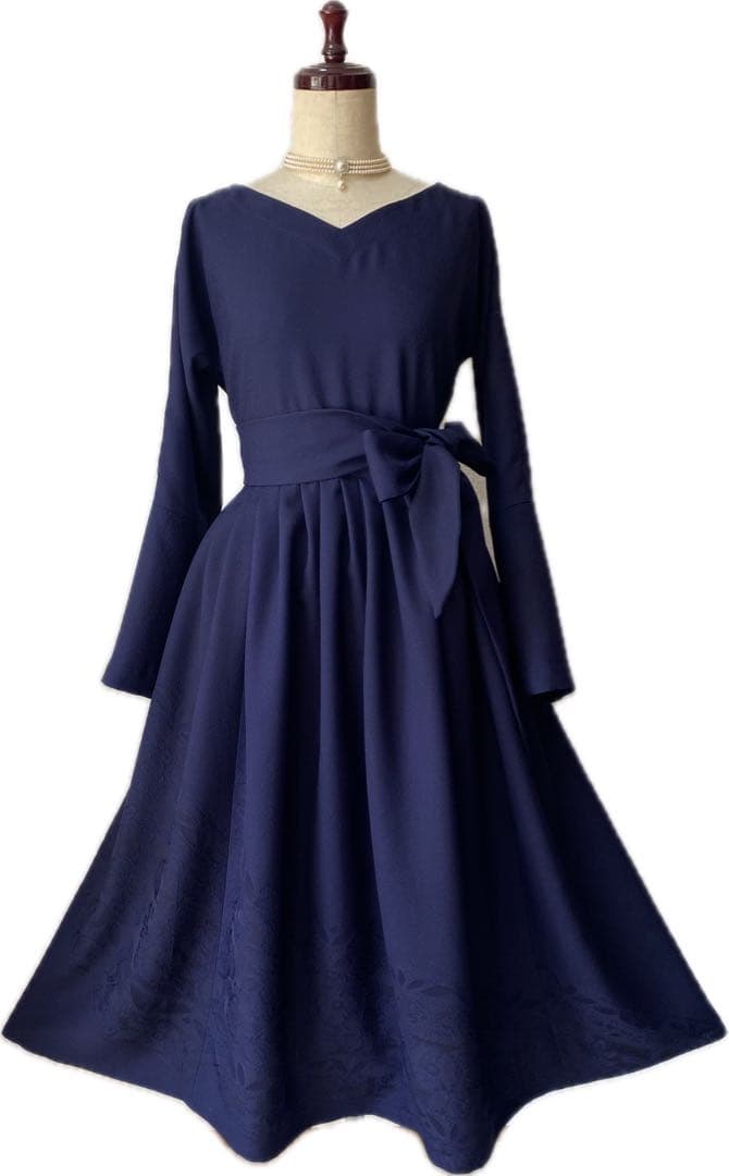 着物リメイク　辻ヶ花　オーダーワンピース確認用　制作作品january様❣️