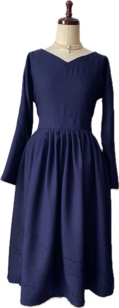 着物リメイク　辻ヶ花　オーダーワンピース確認用　制作作品january様❣️