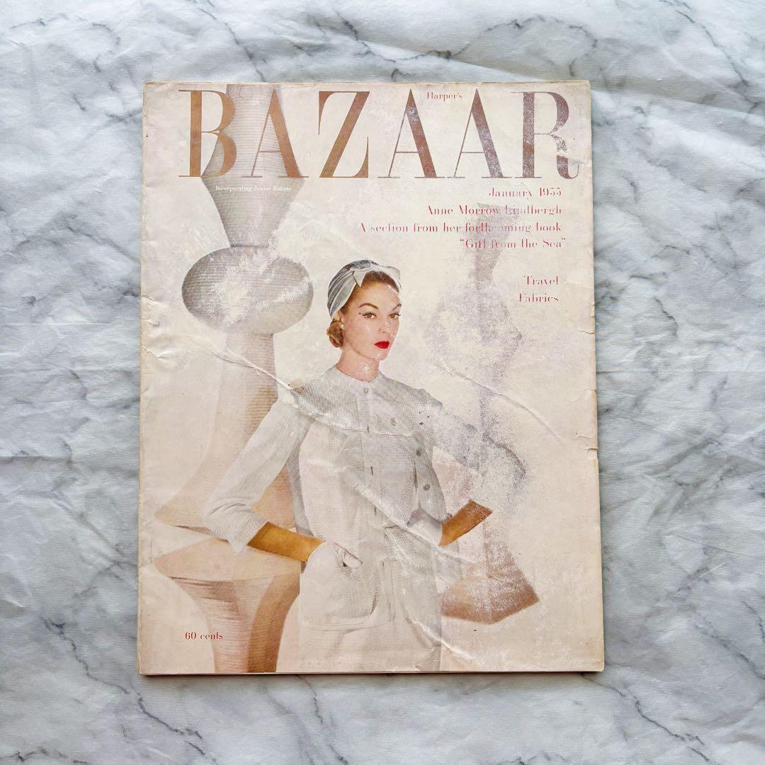 BAZAAR 1955年1月 ワーホル/マティス/コクトー 洋雑誌 ヴィンテージ