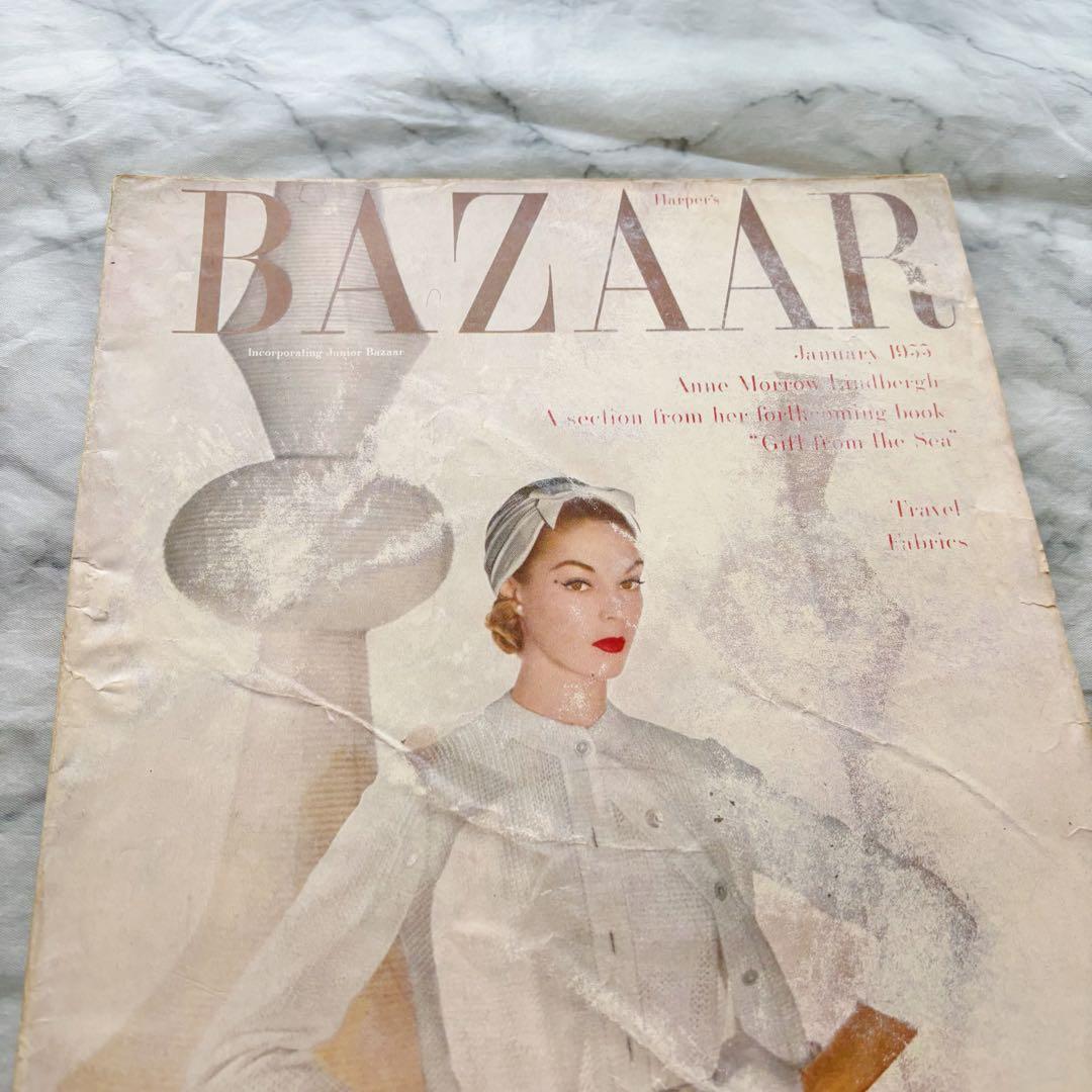 BAZAAR 1955年1月 ワーホル/マティス/コクトー 洋雑誌 ヴィンテージ