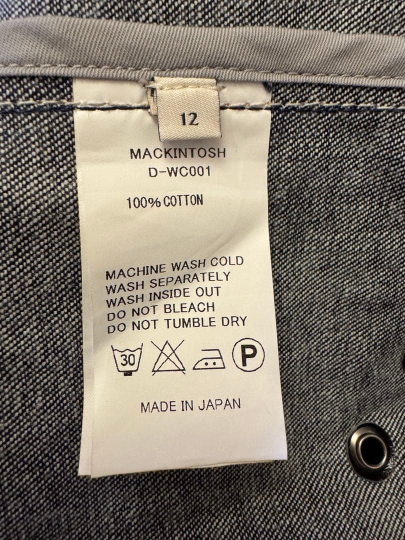【お値下げ】　⭐️極美品⭐️ 春物　MACKINTOSH デニムステンカラーコート