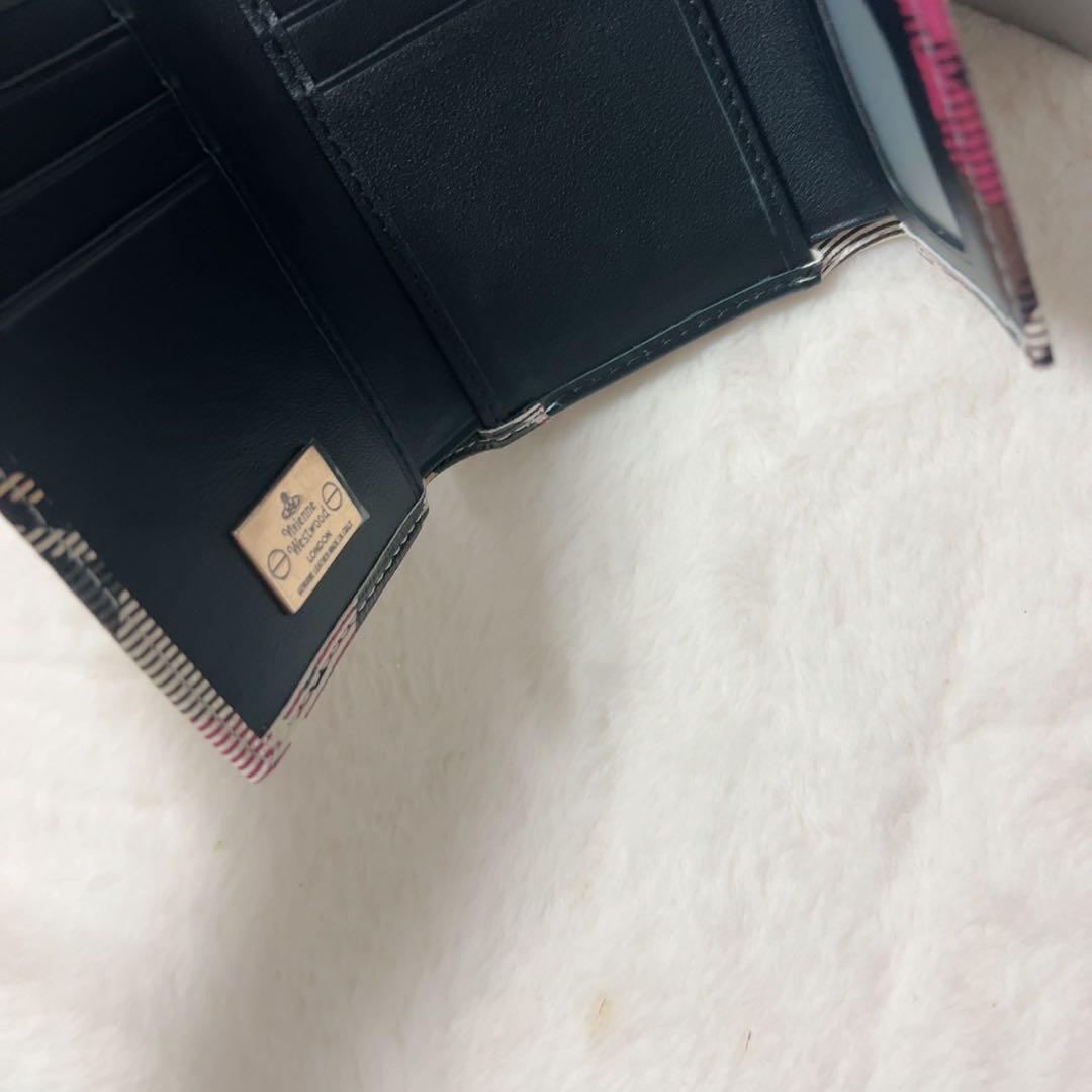 Vivienne Westwood チェック柄 三つ折り財布