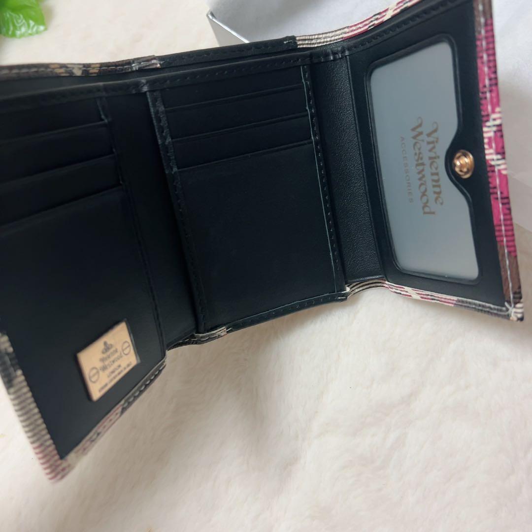 Vivienne Westwood チェック柄 三つ折り財布