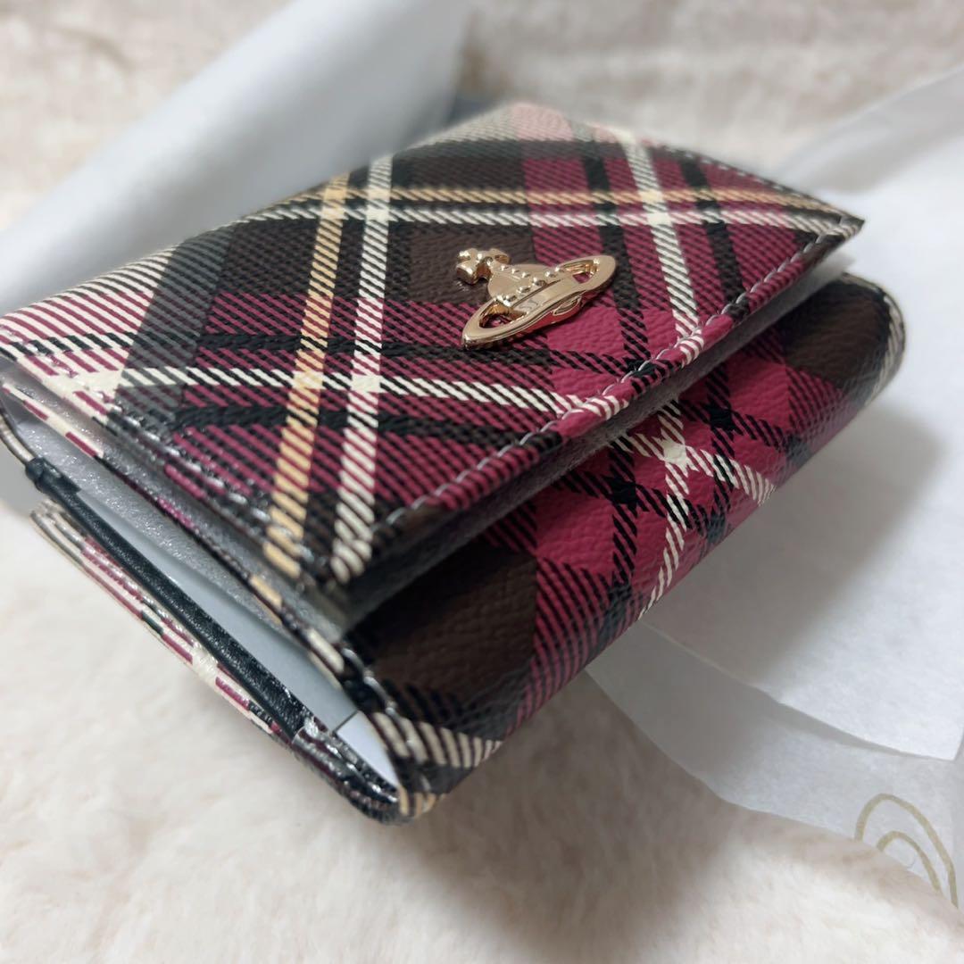 Vivienne Westwood チェック柄 三つ折り財布