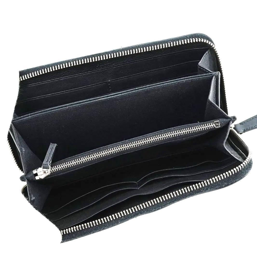 バラFENDI フェンディ モンスター 長財布 レザーラウンドファスナー