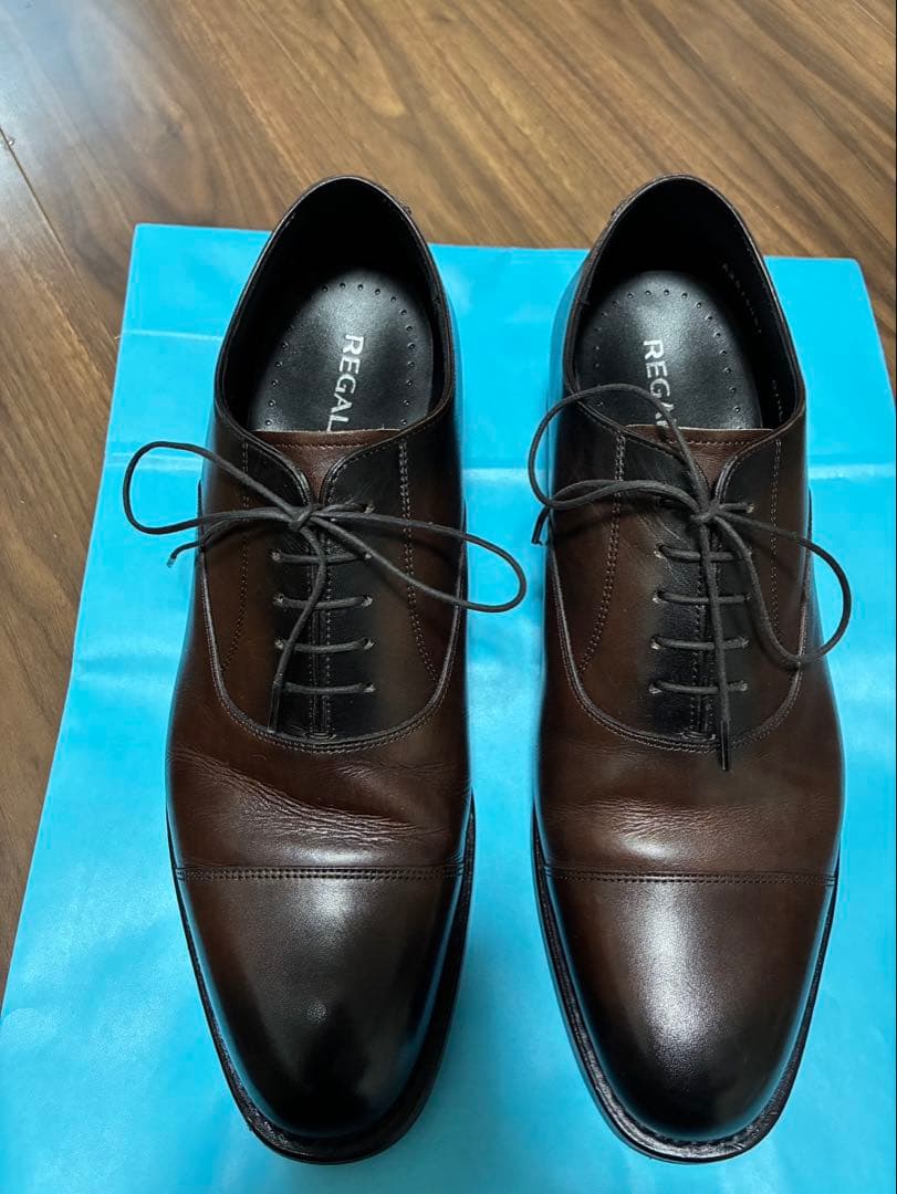 【値下げ】REGAL 01HL CC ストレートチップ　ダークブラウン26cm