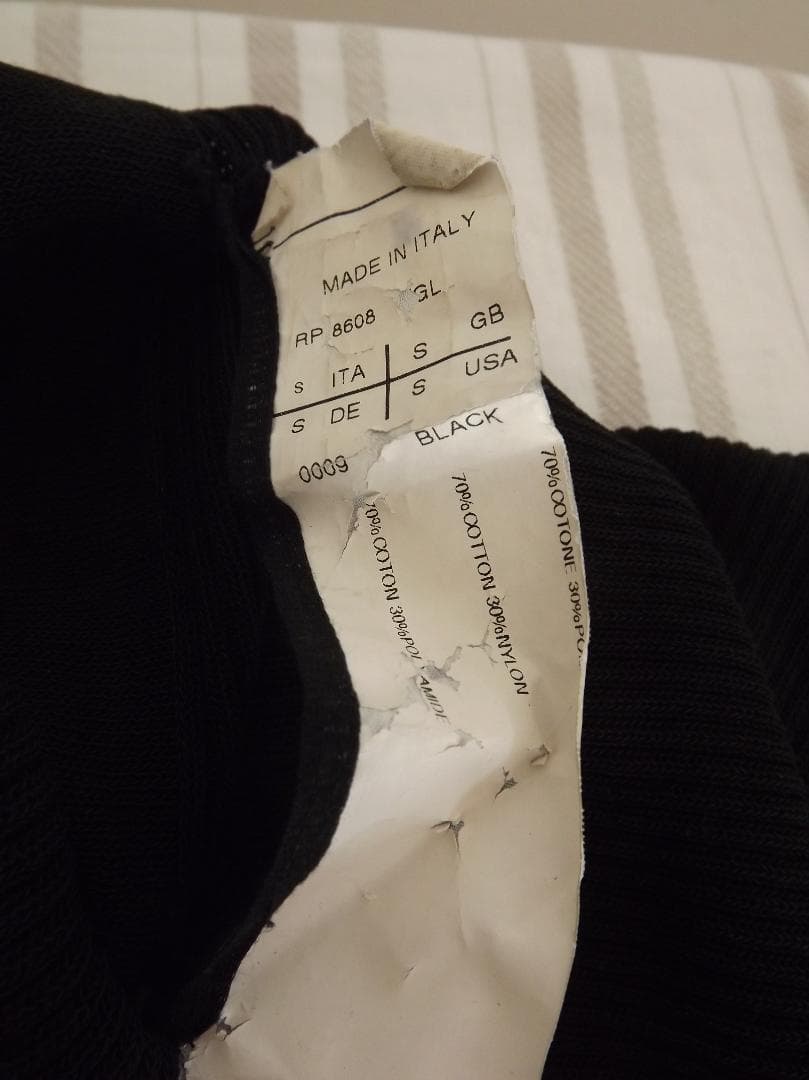 Rick Owens（リックオウエンス）ヴィンテージ ブラック ドレープ ドレス