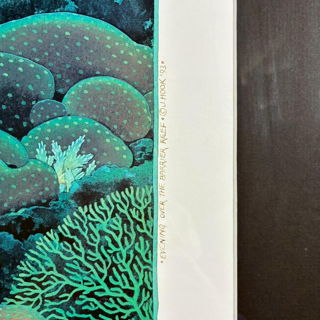 美品 ジョアン・フック「EVENING OVER～」超特大ジクレー 直筆サイン入