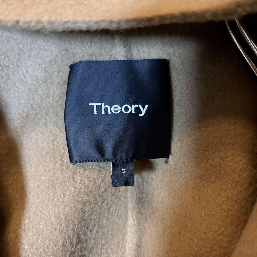 美品＊Theory　現行　ポンチョ　ベルト付き　カシミヤ　ウール　キャメル