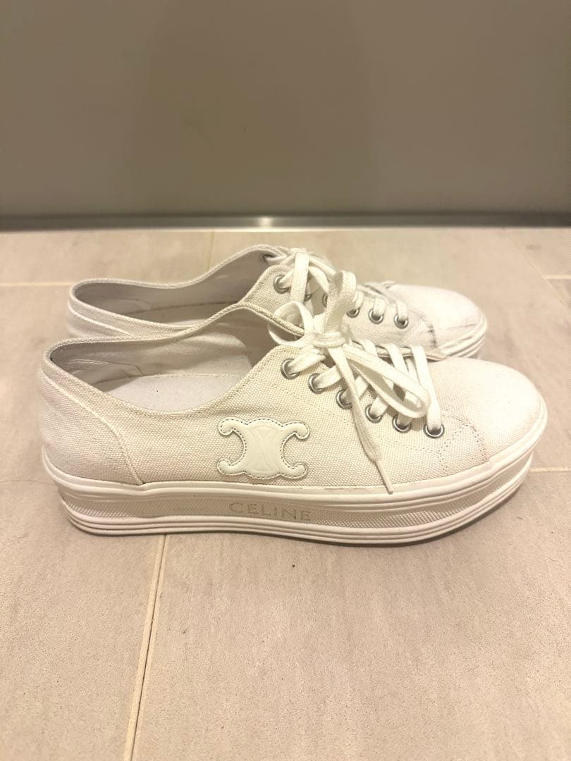 CELINE ホワイト スニーカー