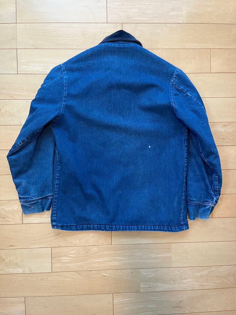 70s 80s カバーオール コーデュロイ襟付き ワークジャケット usa製