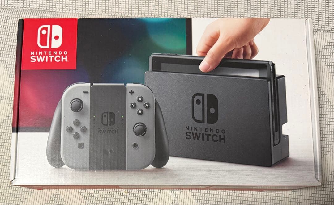 Nintendo Switch 本体 グレー 付属品全て有り　ゲームソフトセット