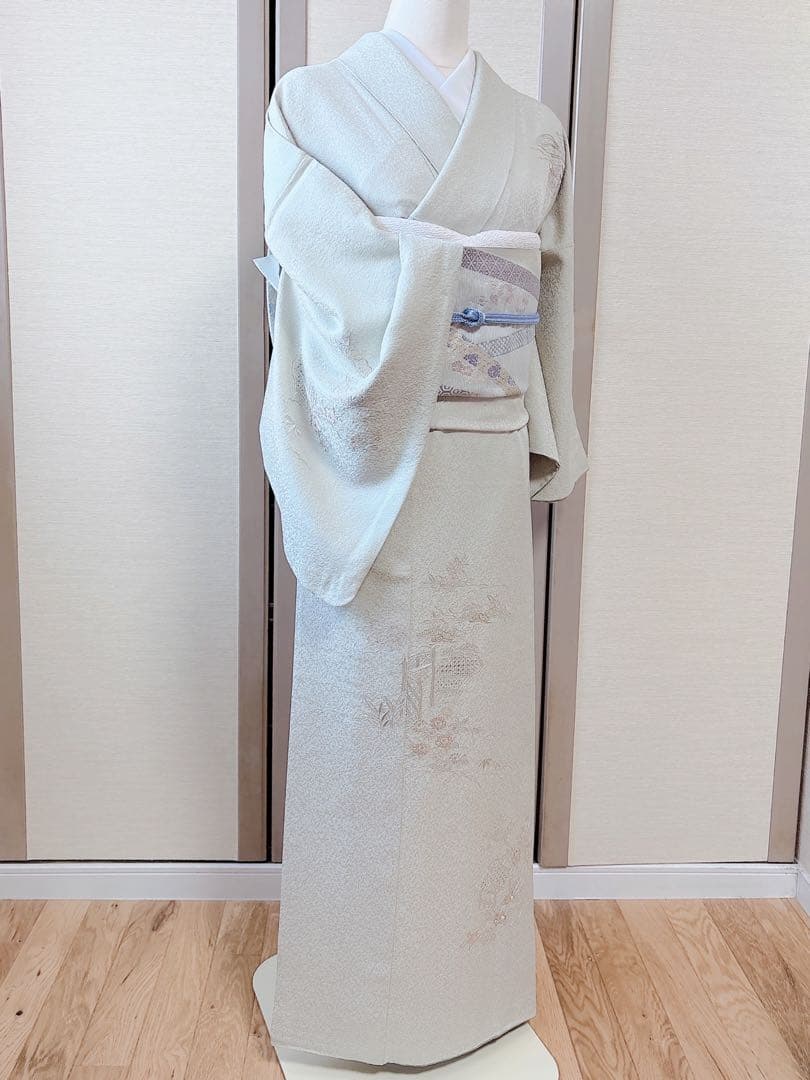 美品　訪問着　フルセット 裄67 スワトウ　卒業式　入学式　結婚式　M S 袋帯