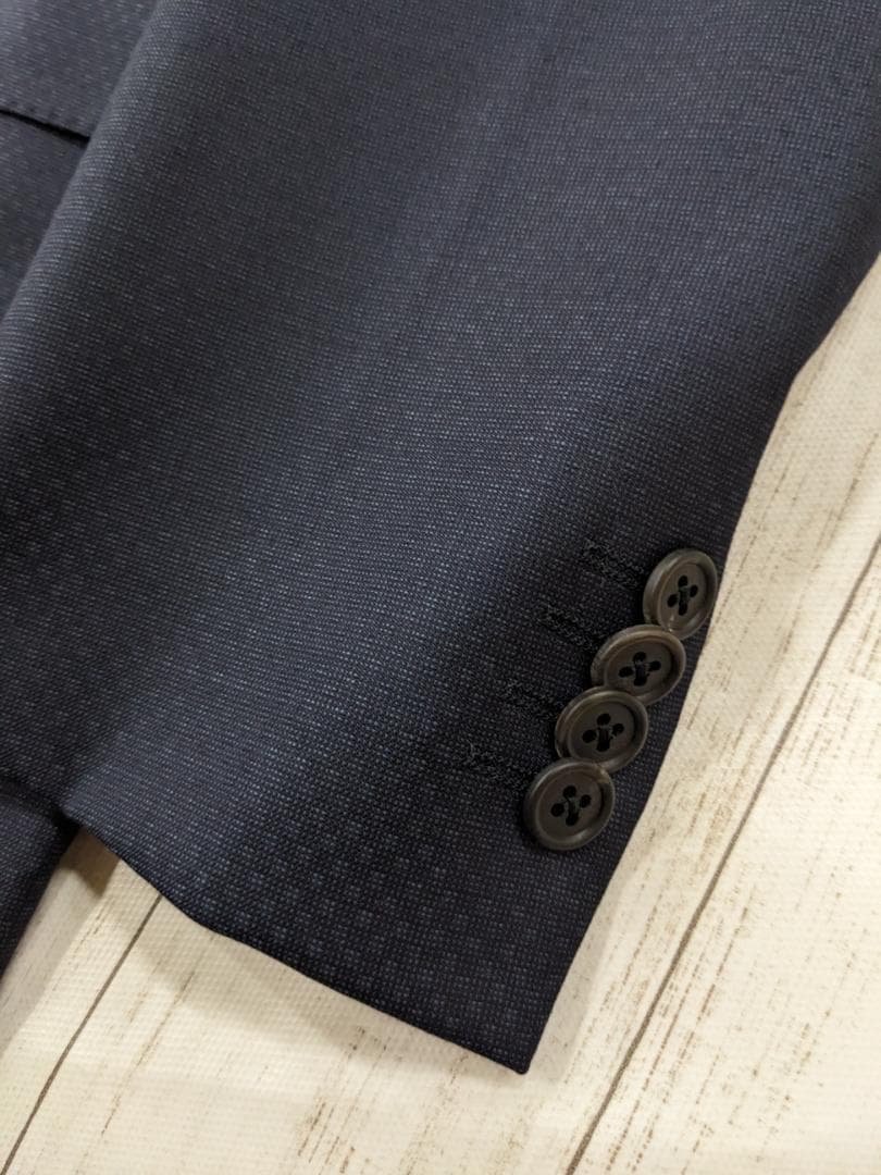 ポールスミス x レダ/ドット調刺繍２Bジャケット×スラックス/光沢裏地/美品