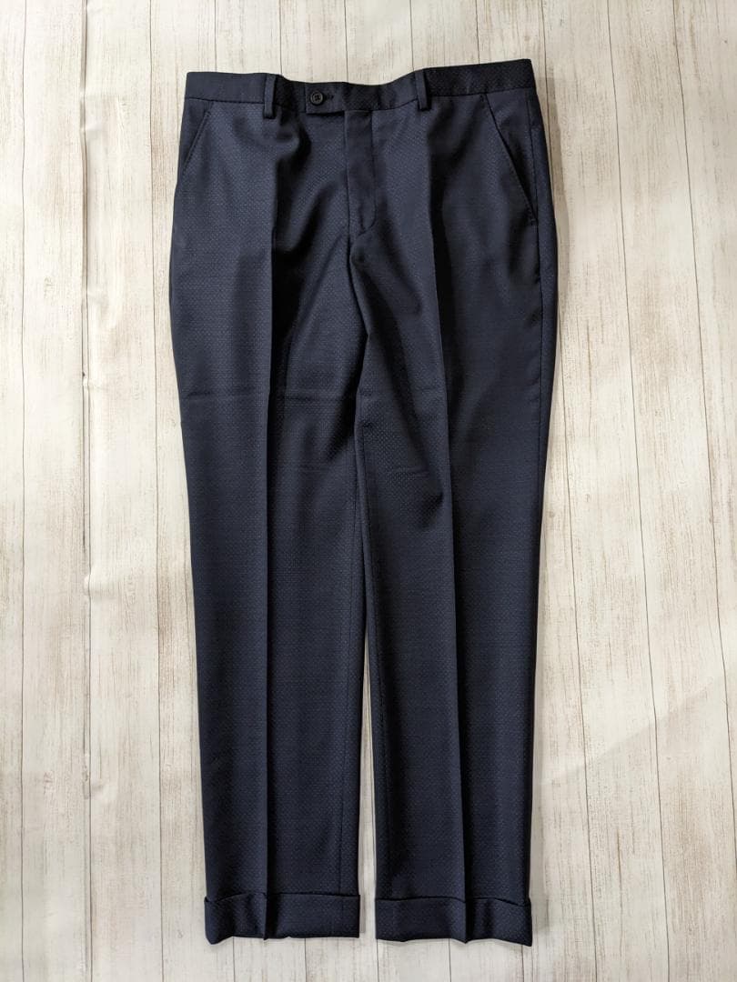 ポールスミス x レダ/ドット調刺繍２Bジャケット×スラックス/光沢裏地/美品