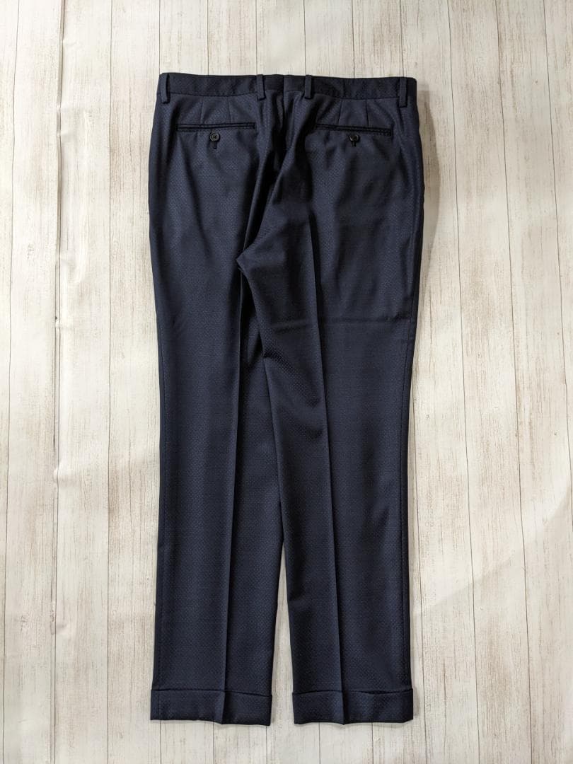 ポールスミス x レダ/ドット調刺繍２Bジャケット×スラックス/光沢裏地/美品