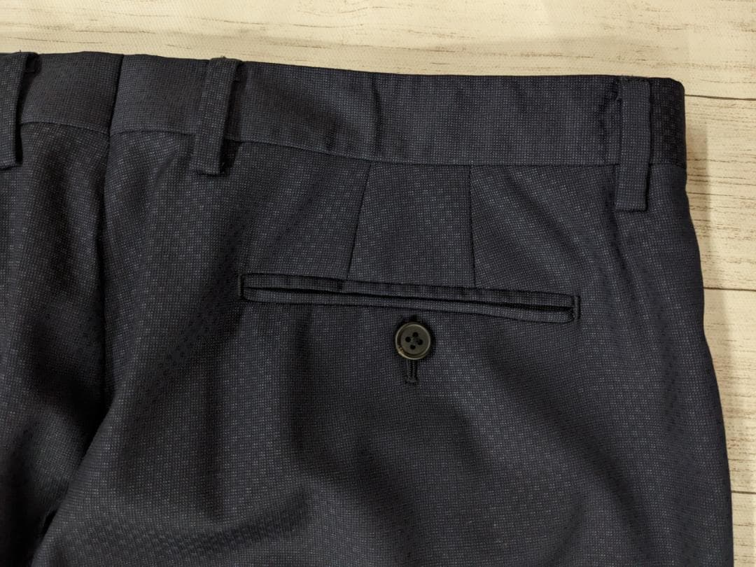 ポールスミス x レダ/ドット調刺繍２Bジャケット×スラックス/光沢裏地/美品