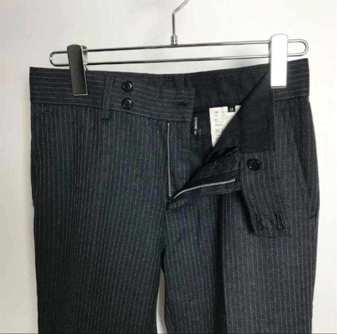 COMME des GARCONS　03AW　フレア　センタープレスウールパンツ