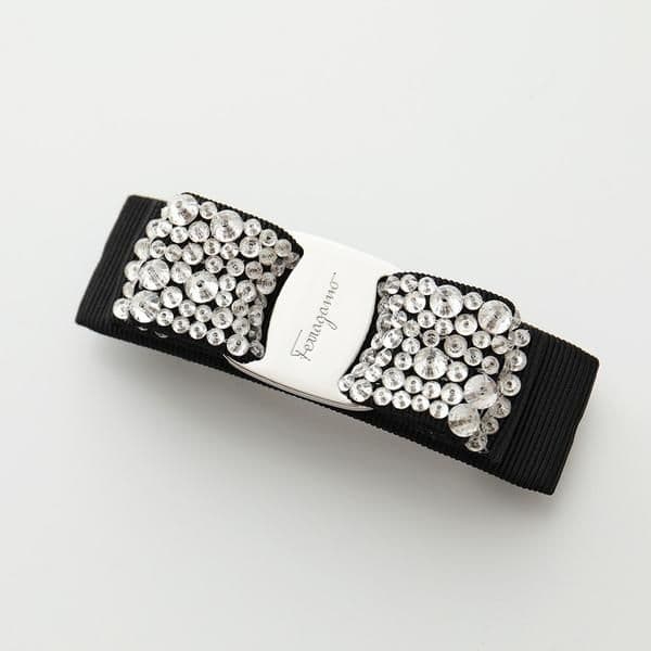 美品　FERRAGAMO フェラガモ　ビジュー装飾 ヘアピン　バレッタ