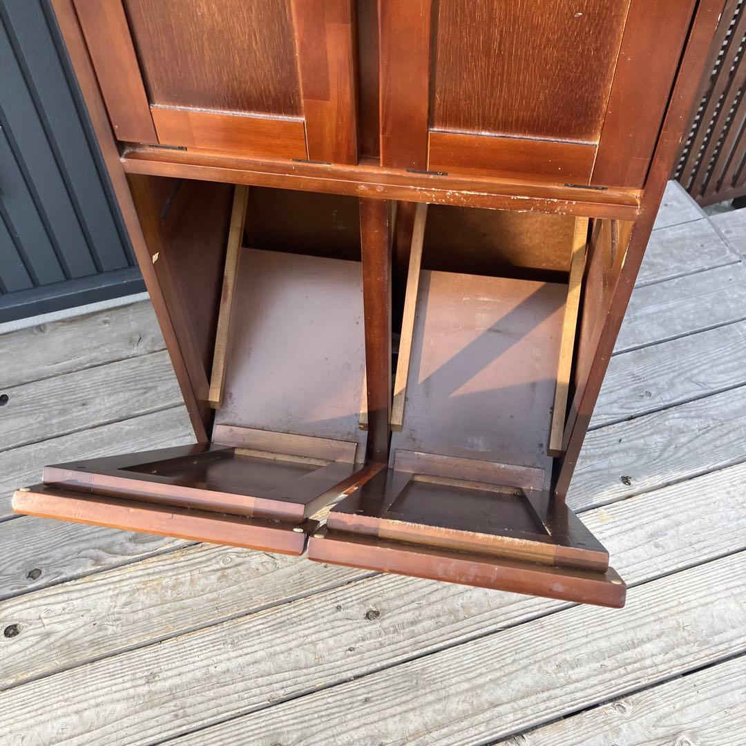 北欧レトロ 4分別 木製ダストボックス ゴミ箱 レトロ ビンテージ ヴィンテージ