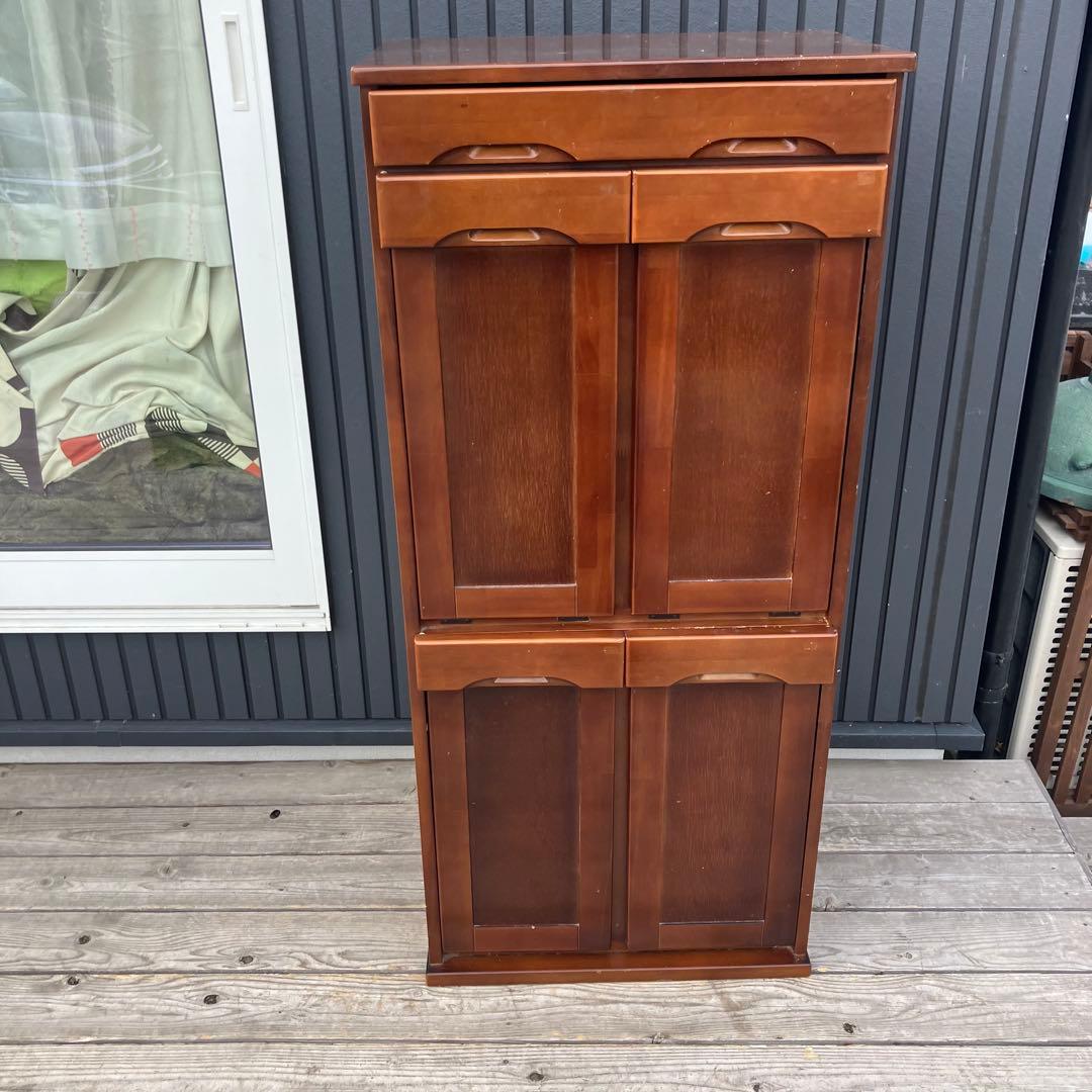 北欧レトロ 4分別 木製ダストボックス ゴミ箱 レトロ ビンテージ ヴィンテージ