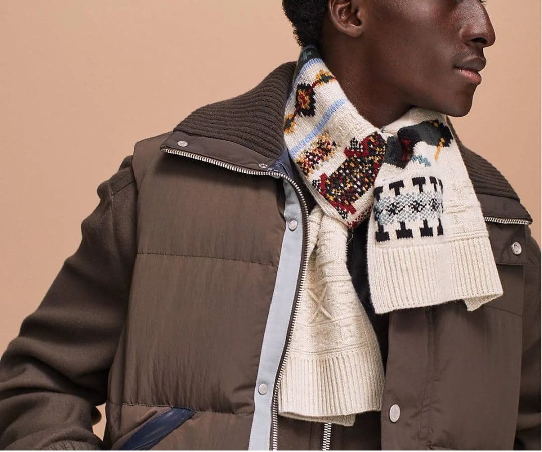 HERMES エルメス 2023秋冬 クルールアンクール カシミヤ混 マフラー