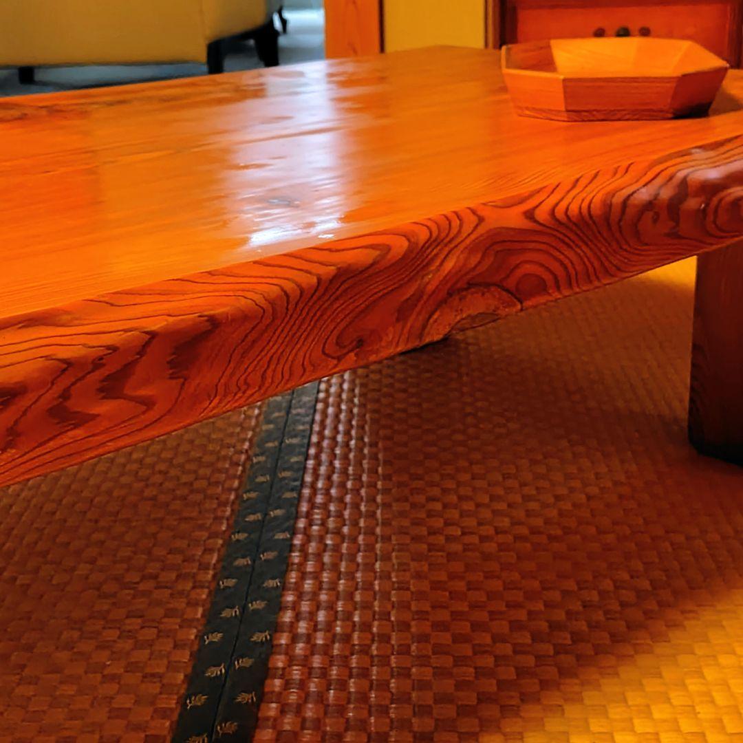 座卓 日光杉 並木杉 天然木 無垢材 一枚板 和室 テーブル