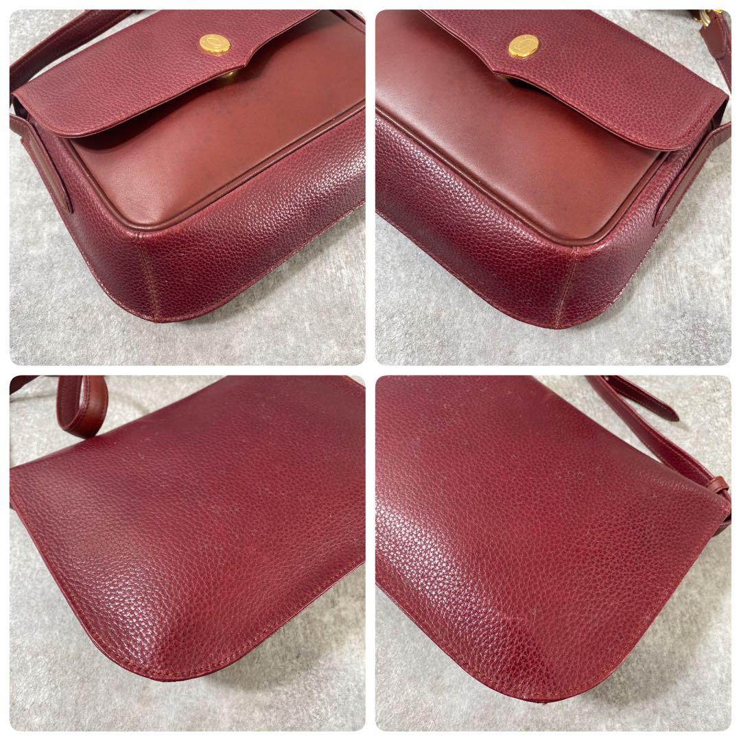 美品 カルティエ マストライン ポシェット　ショルダーバッグ 斜め掛け