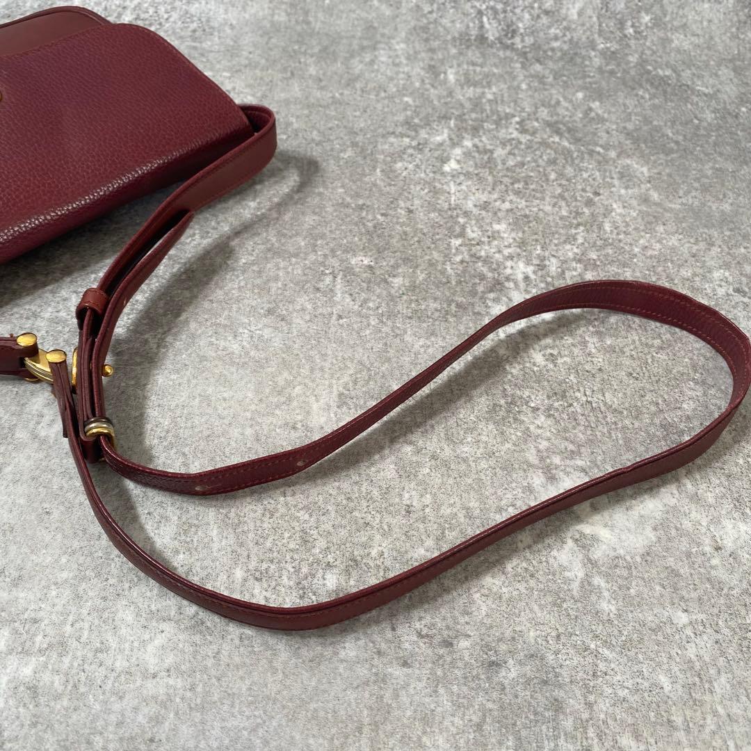 美品 カルティエ マストライン ポシェット　ショルダーバッグ 斜め掛け