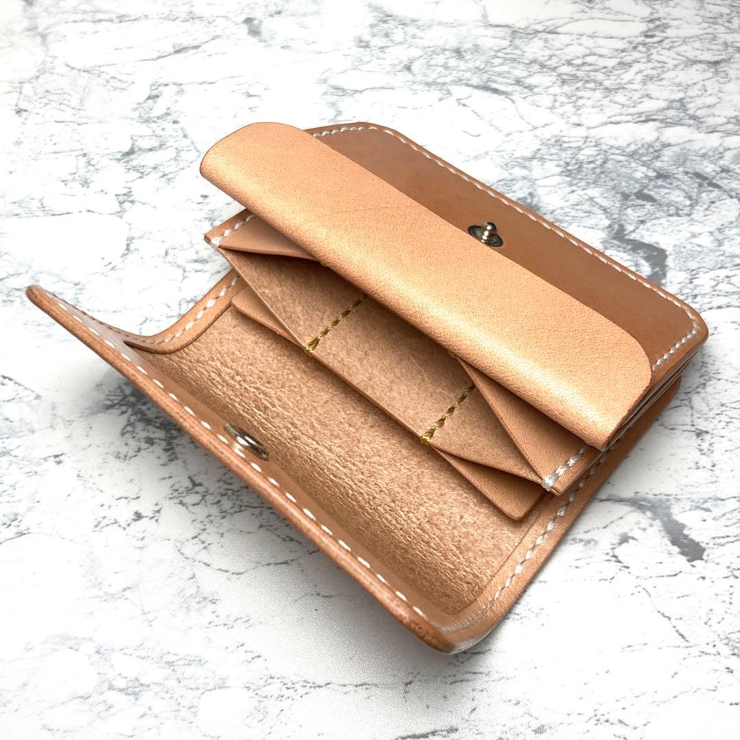 本革 コンパクト財布 栃木レザー ミニ財布 小さい財布 メンズ レディース