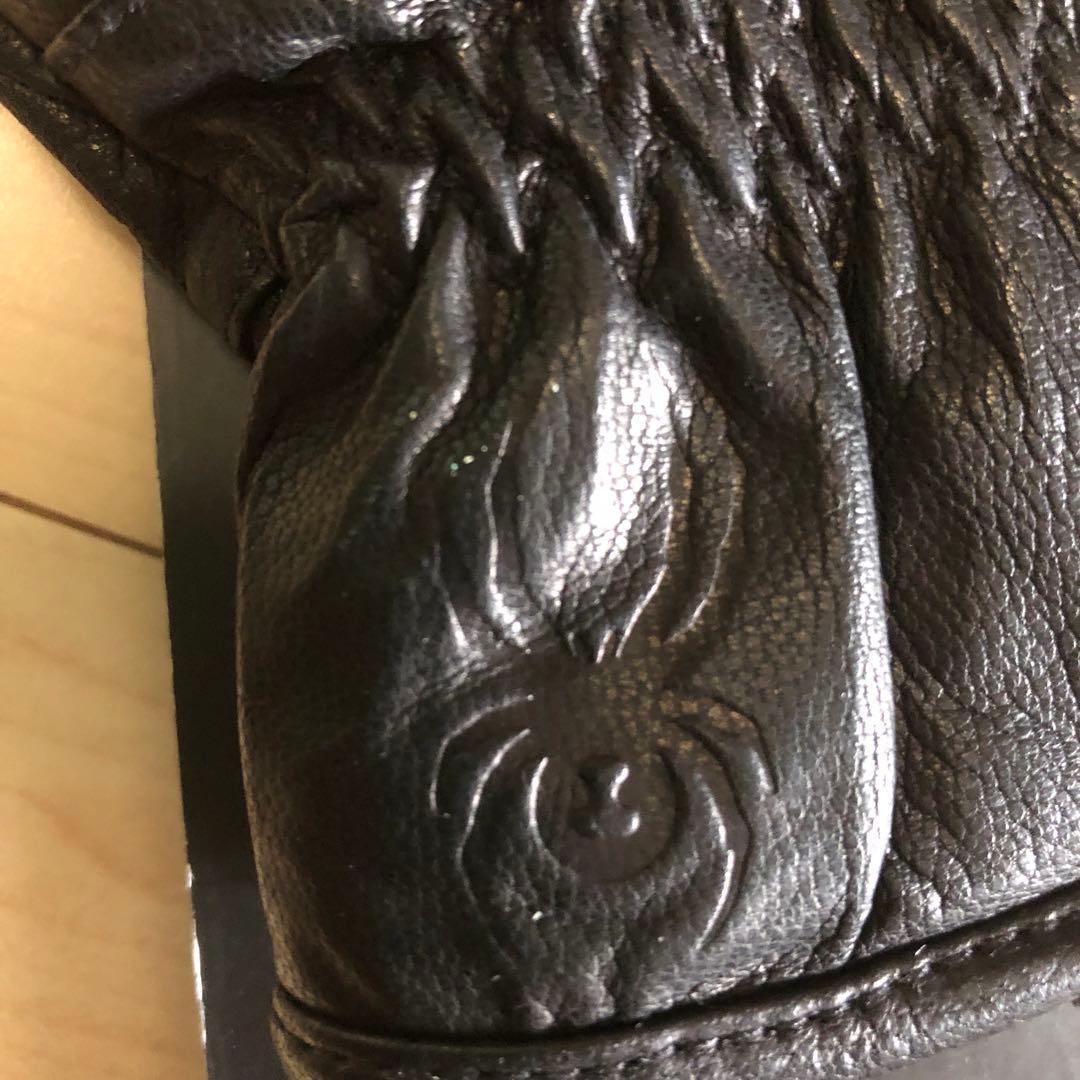 SPYDERレザースキーグローブ新品未使用品