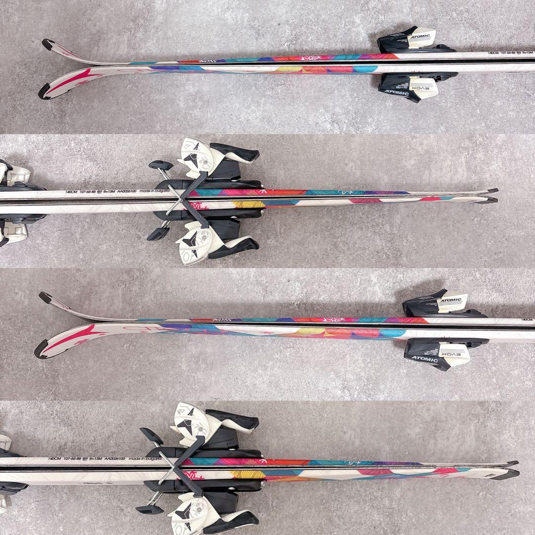 アトミック クラウド 140 レディース 子供 ジュニア スキー板 バインセット