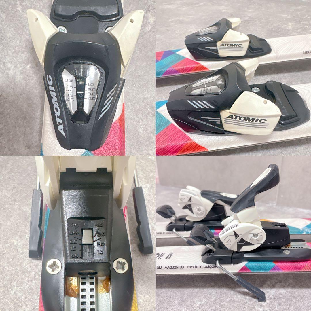 アトミック クラウド 140 レディース 子供 ジュニア スキー板 バインセット