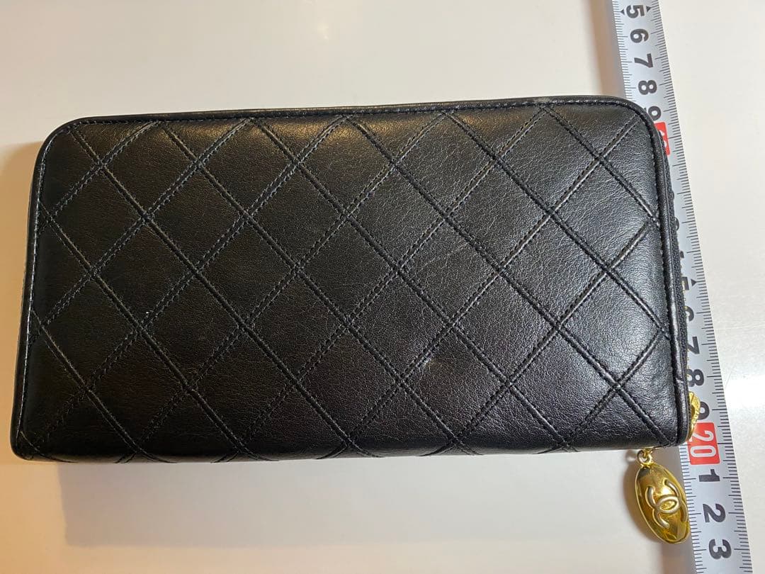 CHANEL ヴィンテージ長財布　黒