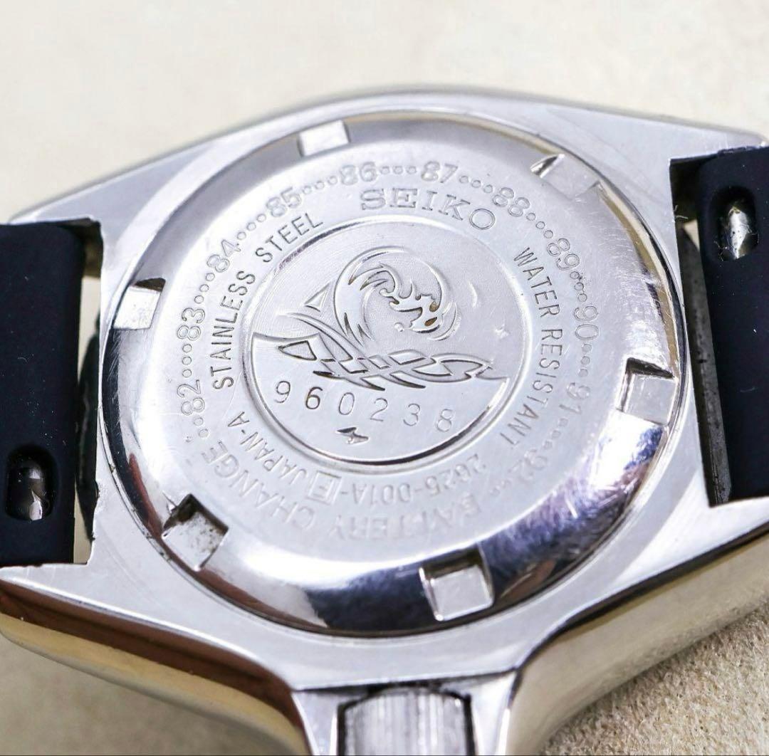 SEIKO ダイバーズ 150m オレンジ ラバーベルト