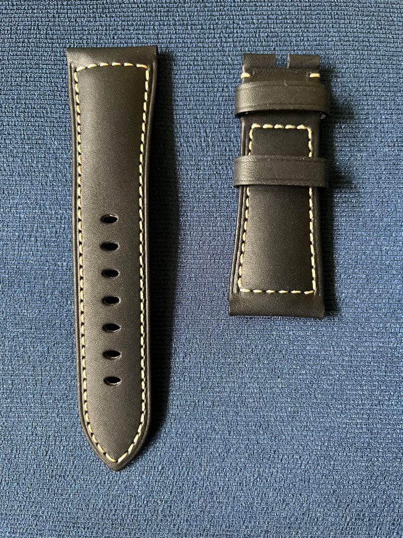 PANERAI レザー 時計ベルト 黒 ラジオミール