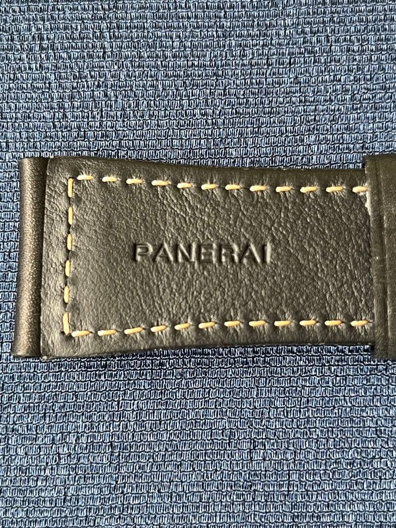 PANERAI レザー 時計ベルト 黒 ラジオミール