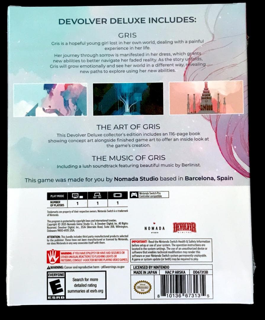 Gris Deluxe Edition 北米版 新品未開封 switch