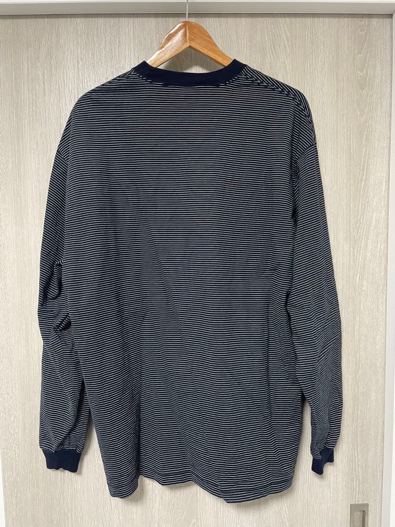 トップス ENNOY L/S BORDER T-SHIRT NAVY