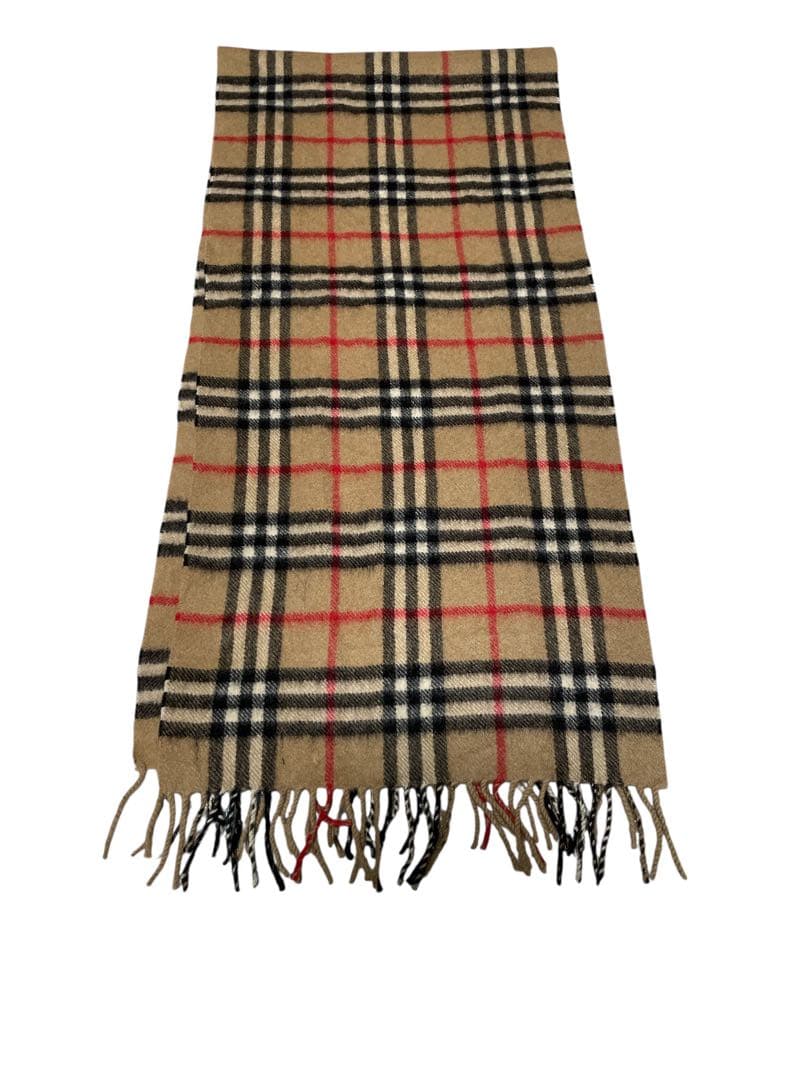 バーバリーBurberrys カシミヤ100% マフラー　ノバチェック　男女兼用