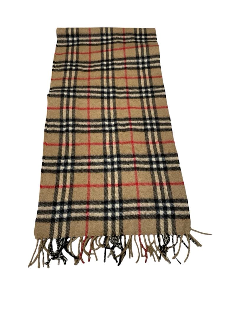 バーバリーBurberrys カシミヤ100% マフラー　ノバチェック　男女兼用