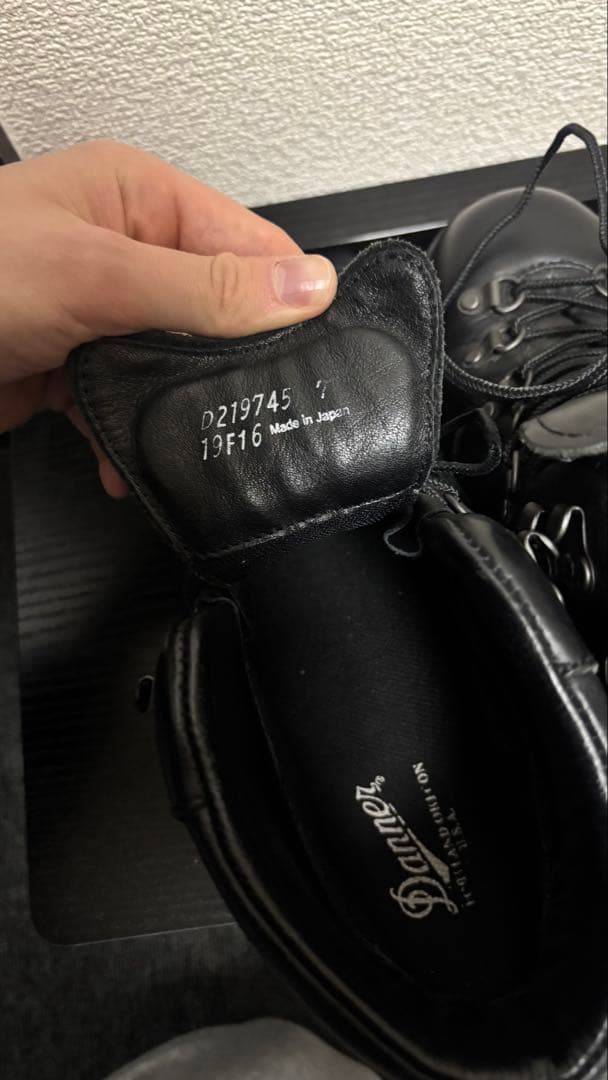 Danner ブラック ハイカットブーツ