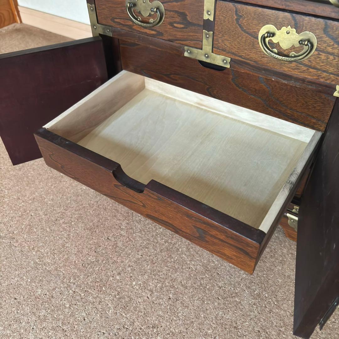 李朝 李朝家具 真鍮金具 無垢材 魚型錠前 モリジャン バンダジ 箪笥 韓国美術