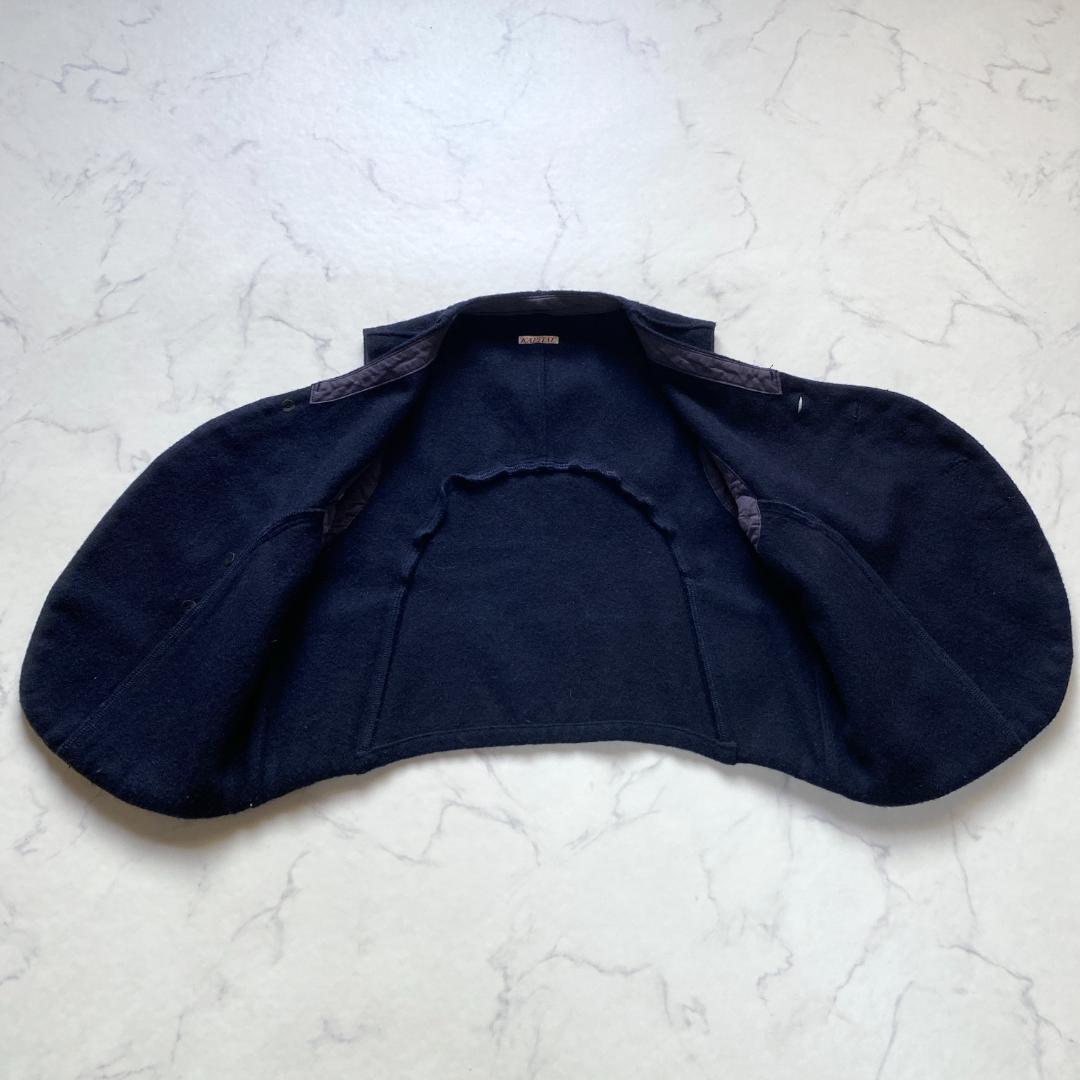 キャピタル アシンメトリー ウールベスト ネイビー XS