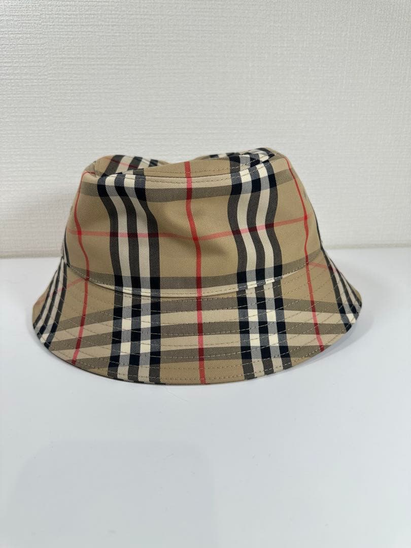 BURBERRY 【新品未使用】チェック柄 バケットハット サイズS