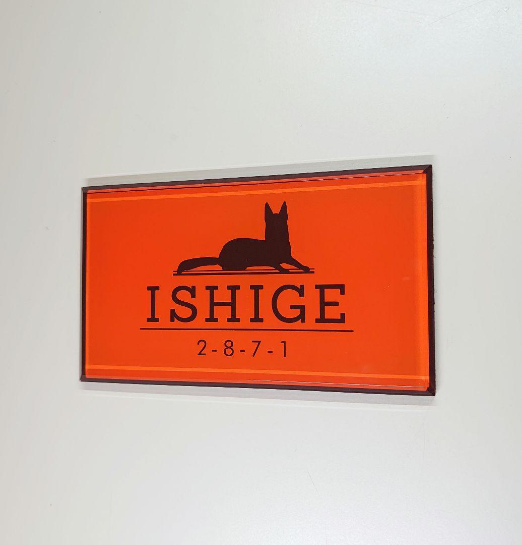 cocoa＊＊パールブラック大理石＋神秘的ゴールド画像ＵＶ印刷アクリル表札