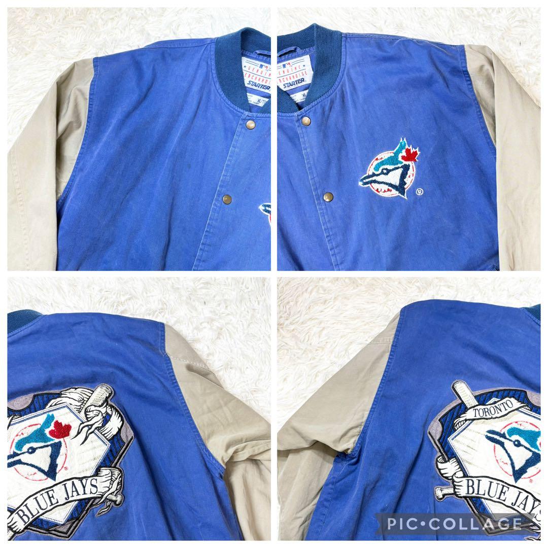 Starter MLB トロントブルージェイズ コットンボタンスタジャン