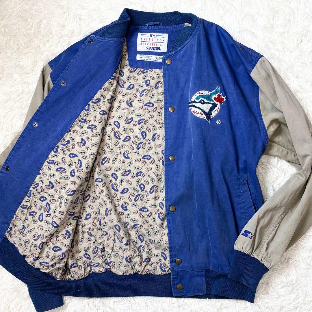 Starter MLB トロントブルージェイズ コットンボタンスタジャン